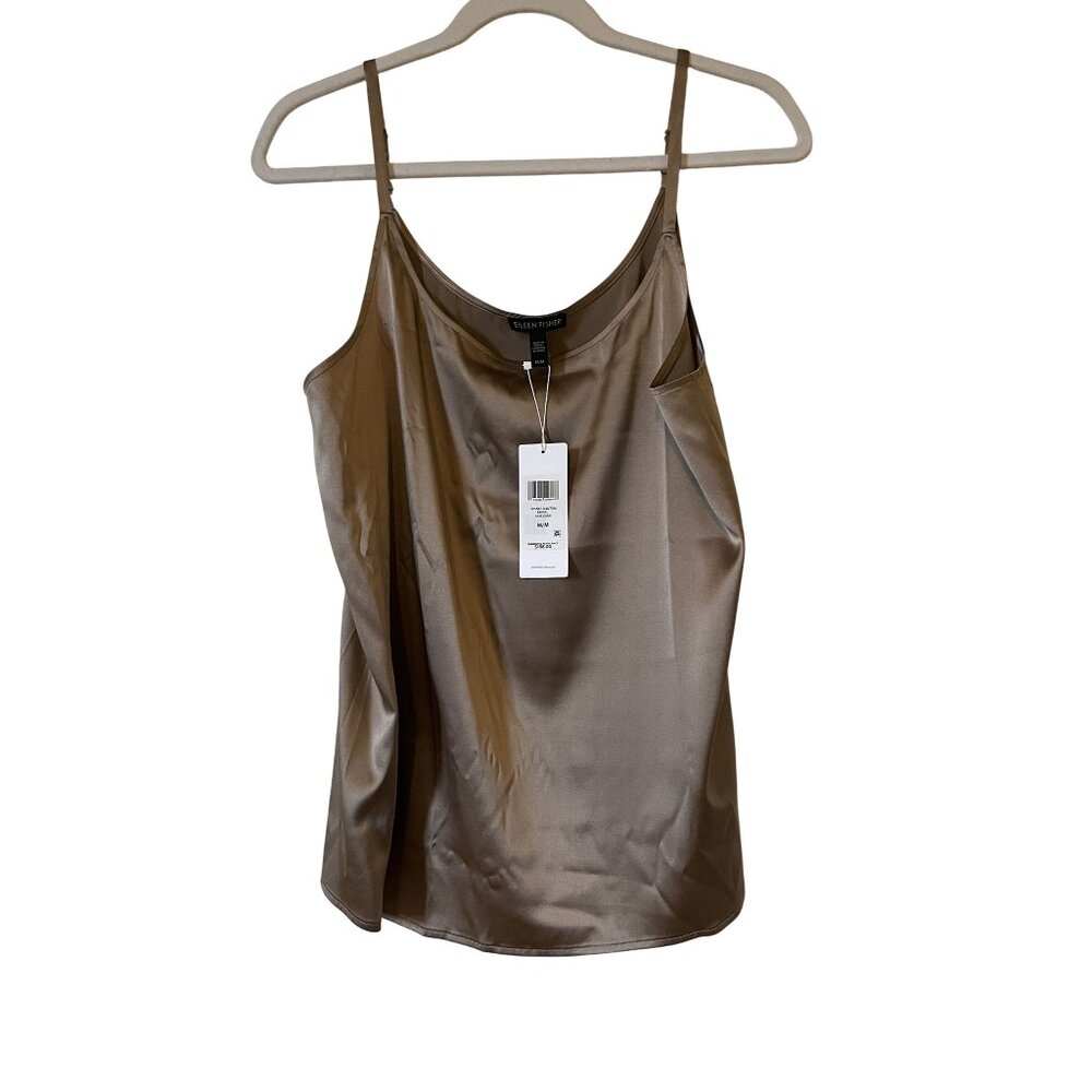 NWT Eileen Fisher Silk Blouse Camisole M